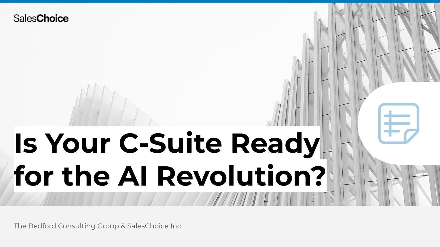 White paper: Is Your C-Suite Ready for the AI Revolution?